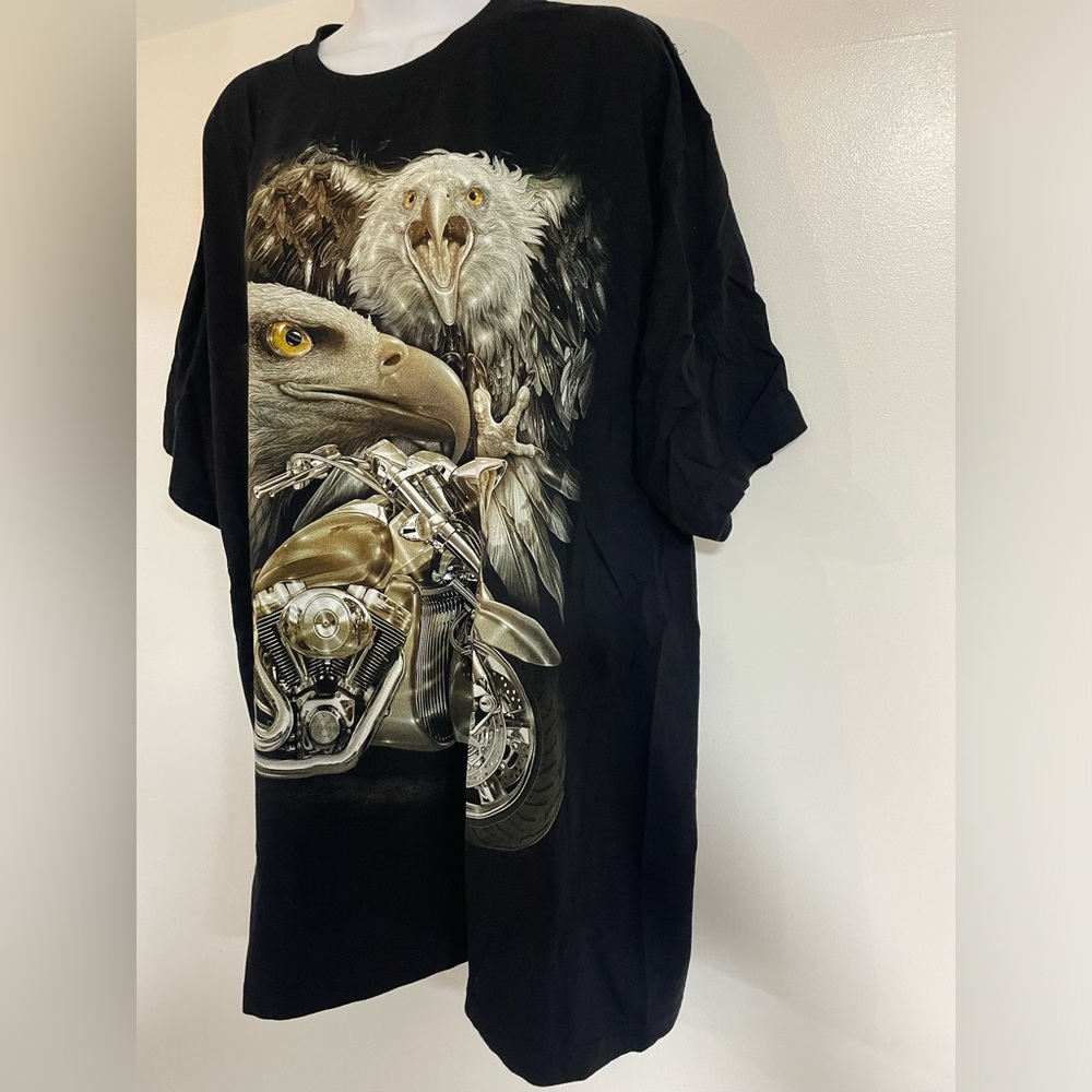 🦅 Jay's Rock 3D, Black Short Sleeve T-Shirt. Size: XXL